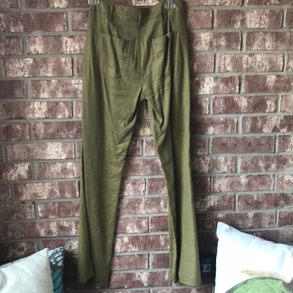 Cabi green linen pant - Picture 4 of 5